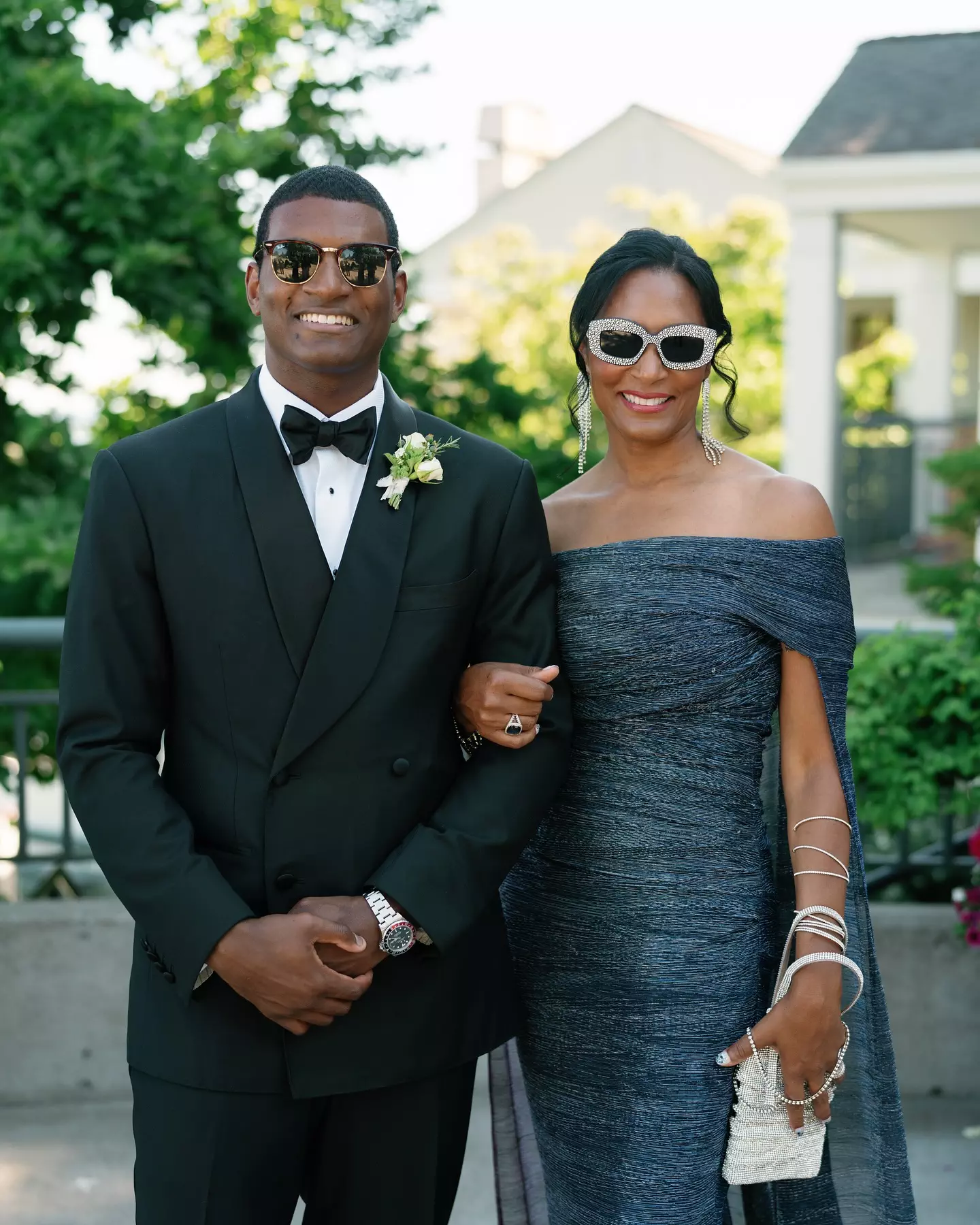 Omar Jimenez and His Mother